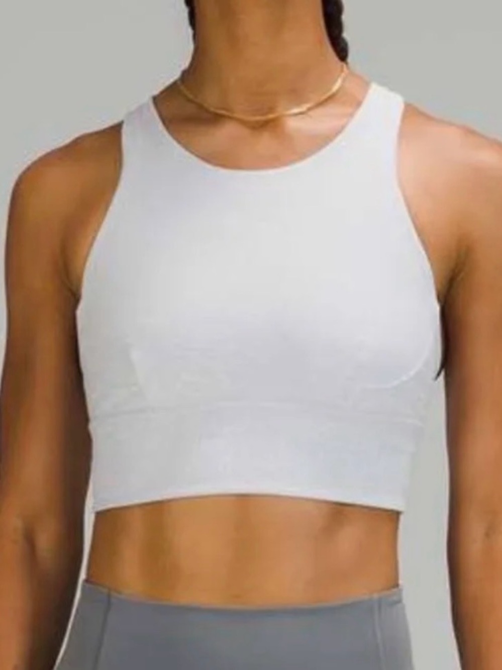 Lululemon wunder train longline bra. Crunch Starlight Alpine White